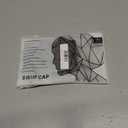 2 x Large Swimming Cap, Suitable for Men and Women, Specially Designed Swimming Cap, Suitable for Very Long and Thick Curly Hair and Braids, Keep Hair Dry (Black)