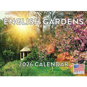 English Garden Calendar 2026 Monthly Wall Calender 12 Month | American Made In The USA
