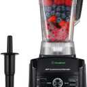 Cleanblend Commercial Blender - 1800W, 3HP, 64oz High-Performance Professional Countertop Blender with Stainless Steel Blades (Black)