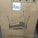 ANGELBLISS Baby Bassinet Bedside Sleeper, Easy Folding Portable Bassinet for Baby with Wheels, Adjustable Height, Included Mattress (Beige), Crib