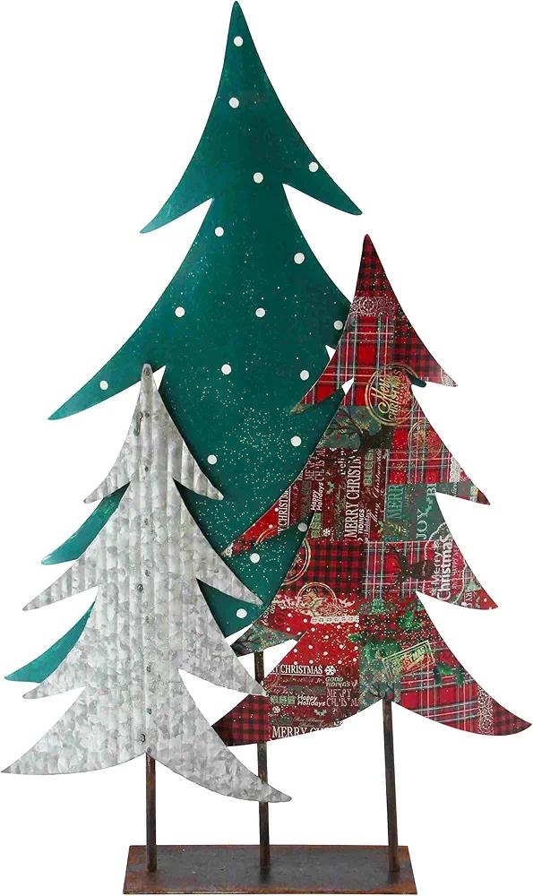 Red Carpet Studios Christmas Trees Décor Metal Holiday, 26.75"