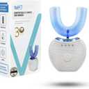 FREEZE2TRIM Sani White Ultrasonic Toothbrush, Ortho Sparkle Sonic Glow Brush, 360 Brite Adult U Shaped Toothbrush Ultrasonic Tooth Cleaner Teeth Whitening Light Electric Automatic Hands Free
