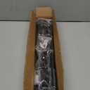 Splicing Curtain Rods for Windows 30-46 Inch, 5/8" Diameter Black Curtain Rods 2 pack for Bedroom, Living Room, Outdoor