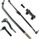 TRQ Front Tie Rod End Drag Link Adjuster Steering Kit Set 6pc for 2007-2017 Jeep Wrangler JK