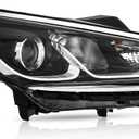 Halogen Headlight with Bulbs Compatible with 2018 2019 Hyundai Sonata
