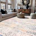 Rugshop Geometric Boho Perfect for high Traffic Areas of Your Living Room,Bedroom,Home Office,Kitchen Area Rug 7'10" x 10' Multi