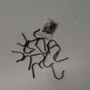 15-Pack Black Metal Wall Hooks, Heavy Duty Coat Hooks Wall Mounted for Hanging, Screw in Hooks for Towel, Clothing, Robe, Single Hooks for Organization in Bathroom, Entryway, Garage