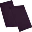 AVKA Studio 100% Cotton Ribbed Table Runner - Pack of 1-13 x 72 Inches - Dark Purple - Dining Or Kitchen Table Runner Thick Construction for Everyday Use, Picnics, Outdoor Table, Parties, etc