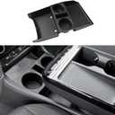 Lower Center Console Organizer Compatible with 2025 Hyundai Tucson Limited and Tucson Hybrid/Plug-in Hybrid Accessories Cup Holder Compartment Insert Tray (with Steering Wheel Shifter), Black