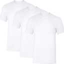 Hanes Men's Undershirt, Underarm Sweat Blocking Tee, White Crewneck T-Shirt, 3-Pack (Large)