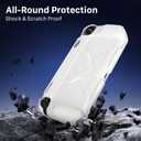 FIWWAT Protective Case for Nintendo Switch 2 (2025), TPU Middle Frame & PC Front Protector 360 Protection, Non-Slip Ergonomic Grip, Shockproof & Anti-Scratch Shell Cover, White