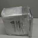 Vtopmart 4 Pack Bathroom Organizer, 2 Tier Clear Under Sink Organizers Vanity Countertop Storage Container,Cabinet Drawers Bins, Pull-Out Organization with Track for Pantry, Kitchen (Transparent)