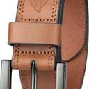 Dickies Mens Genuine Leather Belt Durable Casual Style, Regular & Big and Tall Sizes (40, Tan)