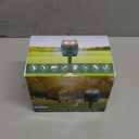 Solar-Powered Ultrasonic Animal Repellent with Motion Sensor, Waterproof Deer Repellent Device with Visual Indicator for Outdoor Yards, Garden, Effective to Repel Deer, Coyotes, Raccoons, and Cats