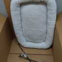 Cat Window Perch - 100% Metal Supported from Below - Comes with Warm Spacious Pet Bed - Cat Window Hammock for Large Cats & Kittens - for Sunbathing, Napping & Overlooking (White)