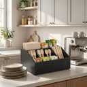 Large Mail Organizer Countertop,Farmhouse Desk and Kitchen Countertop Storage, Letter Sorter, Desk Mail and Bill Organizer, Desktop File and Paper Holder (Bl-1)