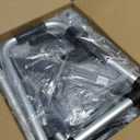 Folding Walker with Basket and Glide Skis, 5" Wheels Lightweight Walkers for Seniors and Adults, Supports Up to 350 Pounds, Adjustable Height, Compact Standard Walker