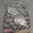 Cupohus Old Lady Costume Set Grandma Wig 100 Days of School Costume Madea Granny Glasses Eyeglass Chains Cords Faux Pearl Bead Necklace Old Lady Cosplay Set (Silver White Afro with Hair Rollers)