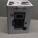 Chefman 12-Cup Programmable Coffee Maker, Electric Brewer, Auto Shut Off, Digital Display w/Auto-Brew Function, Anti-Drip Pot, Reusable Filter for Fresh Grounds, Square Stainless Steel, Glass CarafeChefman 12-cup digital coffee Maker