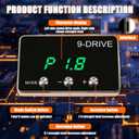 RANSOTO 9 Drive Modes Throttle Response Controller Smart Electronic Pedal Racing Accelerator 807 Compatible with Dodge Charger Challenger Durango Jeep Commander Cherokee Wrangler JK Chrysler RAM