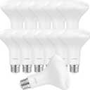 Linkind BR30 LED Flood Light Bulbs Indoor, 65W Equivalent Dimmable LED Recessed Bulbs, 10W 850 Lumens, 2700K Soft White E26 Base, Recessed Can Light Bulb for Bedroom Dining Room Bathroom, 12 Packs