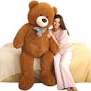MaoGoLan Big Teddy Bear 5ft for Girlfriend - Large Teddy Bear Stuffed Animal with Smiling Face - Cuddly Valentines Teddy Bear for Boyfriend,Wife,Lover