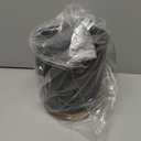 Nucookery 360Rotating Utensil Holder, 7.2" Kitchen Utensil Crock, Ceramic Cooking Utensil Organizer with Countertop-Protection Cork Bottom for Farmhouse Kitchen Decor Christmas (Stone Black)