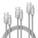 Elebase iPhone 17 17e Pro Max Charging Cable 1.5/3.3/6.6FT 3Pack,USB A to Type C Car Charger Cord,USBC Carplay Cable for New Apple 16 Plus iPad 10 Mini 7 Air 8,Airpods,Samsung Galaxy S26 S25 A17 Ultra