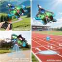 RC Plane for Kids Adults, Foam Remote Control Airplanes Fighter Jet Drone with 2 Batteries, 360 Flip, LED Light, Stunt Roll, Altitude Hold, Easy to Fly for Beginners, Toy Gift for Boys Girls 8-16+