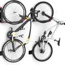 TORACK BIKEPAL Space Saving Wall Mounted Swivel Bike Racks, Vertical Bike Wall Hangers for Garage Storage Solution (2 Pack)