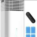 FANCOLE Windowless Portable Air Conditioners with 4Modes & 3Speeds, 15H Timer for Smart Auto-off, 2Gal Tank for 20H Cooling, Evaporative Air Cooler 17 FT Remote, 120° Swing Swamp Cooler No Hose Needed