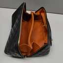 Travel Makeup Bag,Large Capacity Cosmetic Bags for Women,Waterproof Portable Pouch Open Flat Toiletry Bag Pattern Makeup Bag (Black Square)