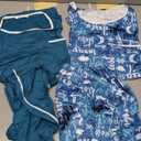Ekouaer 2 Pack Womens Pajama Sets Lightweight Summer Pajamas Short Sleeve Pj Top with Shorts, Chest Pocket, Sizer: XL