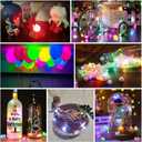 100Pcs Balloon Lights with Lanyard, Balloons Light for Party Decorations,Paper Lantern,Easter Eggs,Birthday Party,Halloween Christmas Decoration(Glow steadily Warm White)
