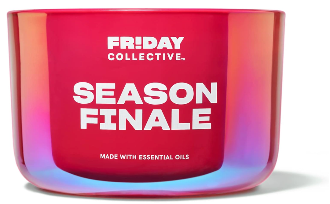 Friday Collective Season Finale Candle, Floral Scented, Made with Essential Oils, 3 Wicks, 13.5 oz