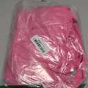 Aimiray Women's Casual Sleeveless Mini Dress Loose V Neck Backless Pleated Short Tank Sundress with Pockets(Rose-M)