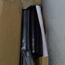 Shower Curtain Rod Adjustable 43-78 inch, 1"Diameter Spring Tension Curtain Rod No Drill, Anti-Rust Non-Slip Shower Rod, Black Shower Curtain Rod for Bathroom Tension