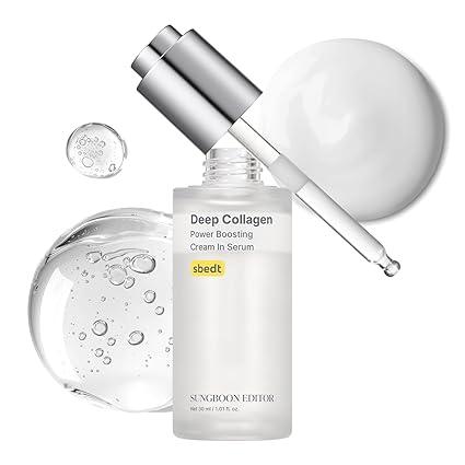 SUNGBOON EDITOR Deep Collagen Serum | Volufiline + Collagen + Niacinamide | Hydrating & Smoothing Care | Korean Skincare, 1.01 fl oz | Valentines Day Gifts for Woman