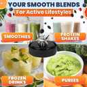 Replacement Blade for Ninja Blender Compatible with Foodi Power Blender SS100 SS101 SS101C SS150 SS151 SS300 SS350 SS351 SS351TGT CO351B CO101B Stainless Steel Replacement Blades 7 Fin Male 3.9"