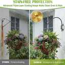 AJART Bird Feeder Hangers Outdoor: 16-Inch Swivel Hanging Plant Bracket for Wall Mount - Swivel Plant Hook for Flower Basket