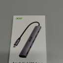 Acer 10 Gbps USB C Hub, USBC Splitter with 4*USB C 3.2 and 100W PD Port, Fast Transfer Type-C Multiport Adapter Compatible with MacBook Pro/M2/M1, iPad, Surface Pro, XPSNo Video Output