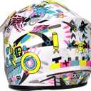 JAGASOL DOT Youth Teenager Motocross Offroad Street Dirt Bike Helmet BMX MX ATV Helmet with Goggles (Medium, White)