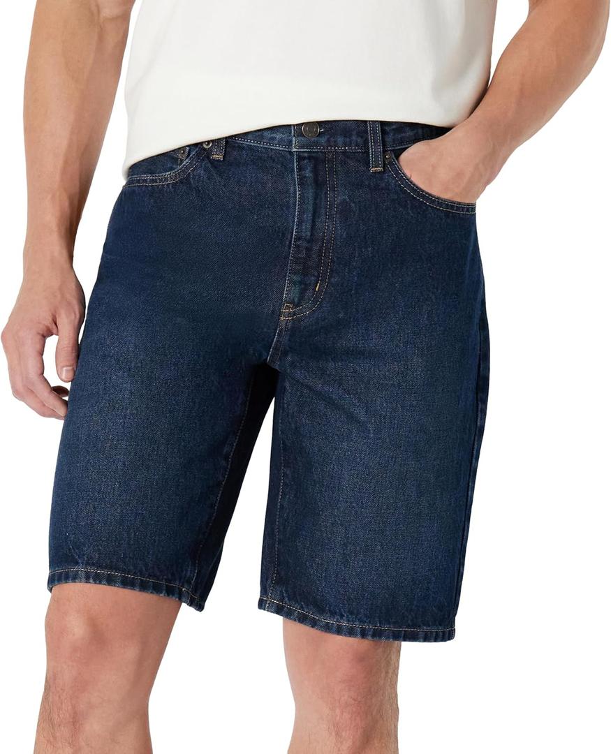 Amazon Essentials Men's Rigid Relaxed-Fit Jean Shorts