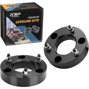 KSP 2" Silverado Leveling Lift Kits, 2in Front Suspension Lift Spacers Compatible With Chevy Silverado GMC Sierra 1500 2007-2026, 2pcs Aluminum Strut Spacers Increase 2inch Space on Pickup&Trucks