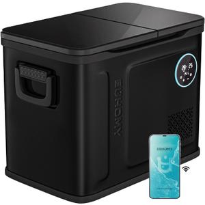 EUHOMY 12 Volt Refrigerator, 48QT Dual Zone Electric Cooler APP Control, Car Refrigerator with 12/24V DC 110-240V AC, Car Fridge -4~68, Portable Freezer Aluminum Interior for Camping,Trip,Home,Truck