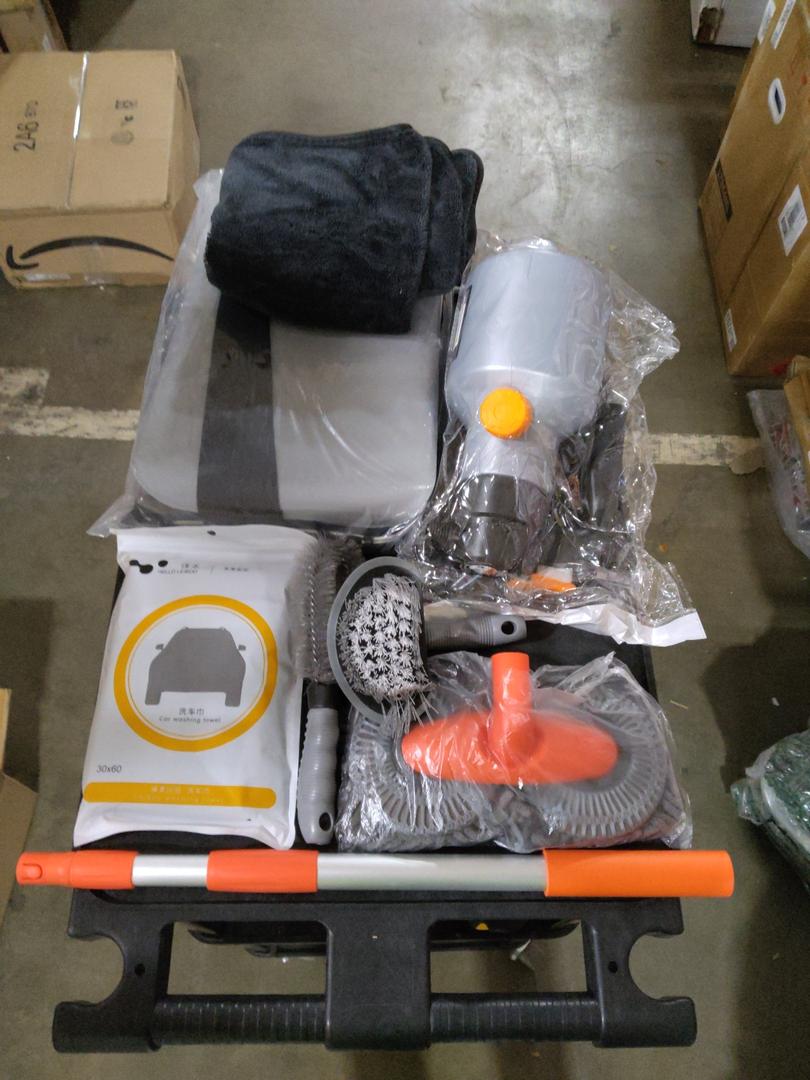 Aceotle Car Detailing Kit Car Cleaning Kit with Foam Gun Sprayer Professional Car Wash Kit Car Cleaner Detailing Brushes Collapsible Bucket Car Wash Tire Brush Absorbent Car Drying Towel