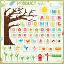 Pajean 161 Pcs Spring Bulletin Board Decorations Spring Classroom Tree Bulletin Board Colorful Flowers Butterfly Leaf Bird We are Blooming Cutouts for Back to School Classroom Home Party Decor