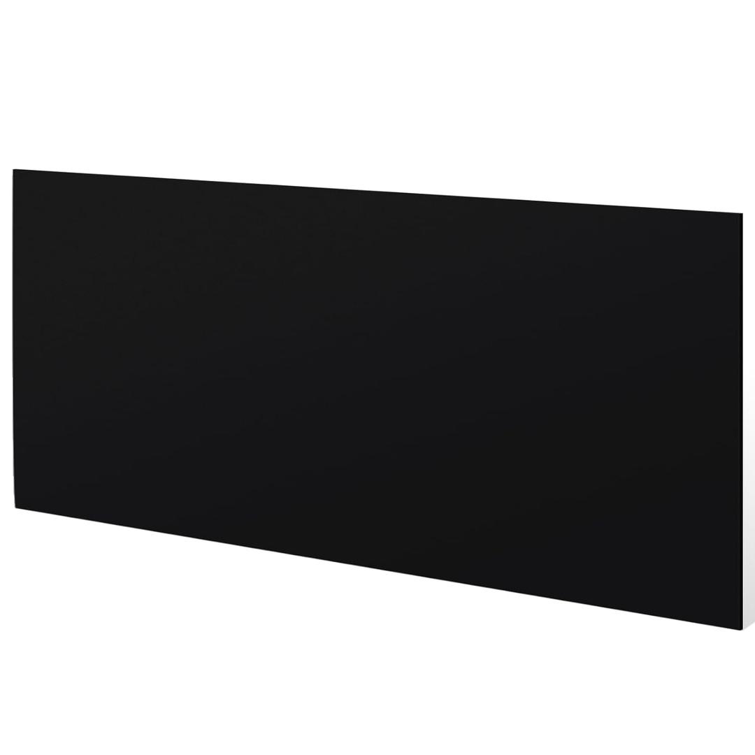 Threehoney 1 Pcs Black HDPE Sheet 1/4" Thick 12 x 36 Inch, HDPE Plastic Sheet High Density Polyethylene Board Flexible Solid Plastic Block for DIY Projects Crafts Machining Home