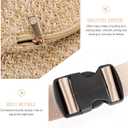PRETYZOOM 1pc Chest Bag Waist Pouch Cross- Body Pouch Imitation Straw Woven Waist Bag (Light Brown)