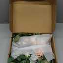 Ling's moment 2PCS Blush Pink Artificial Floral Swags Centerpieces Wedding Arch Flowers Garland Greenery Arrangements for Sweetheart/Head Table Easel Wall Entryway Board Backdrop Decor